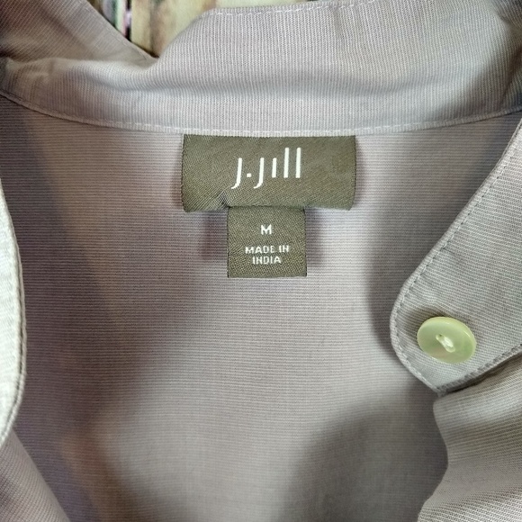 J.Jill Relaxed Button Front Lavender Purple Blouse - Picture 7 of 9